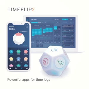 timeflip2 interactive time tracker connected with an app