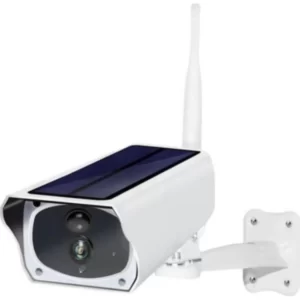 solar security camera with solar panel