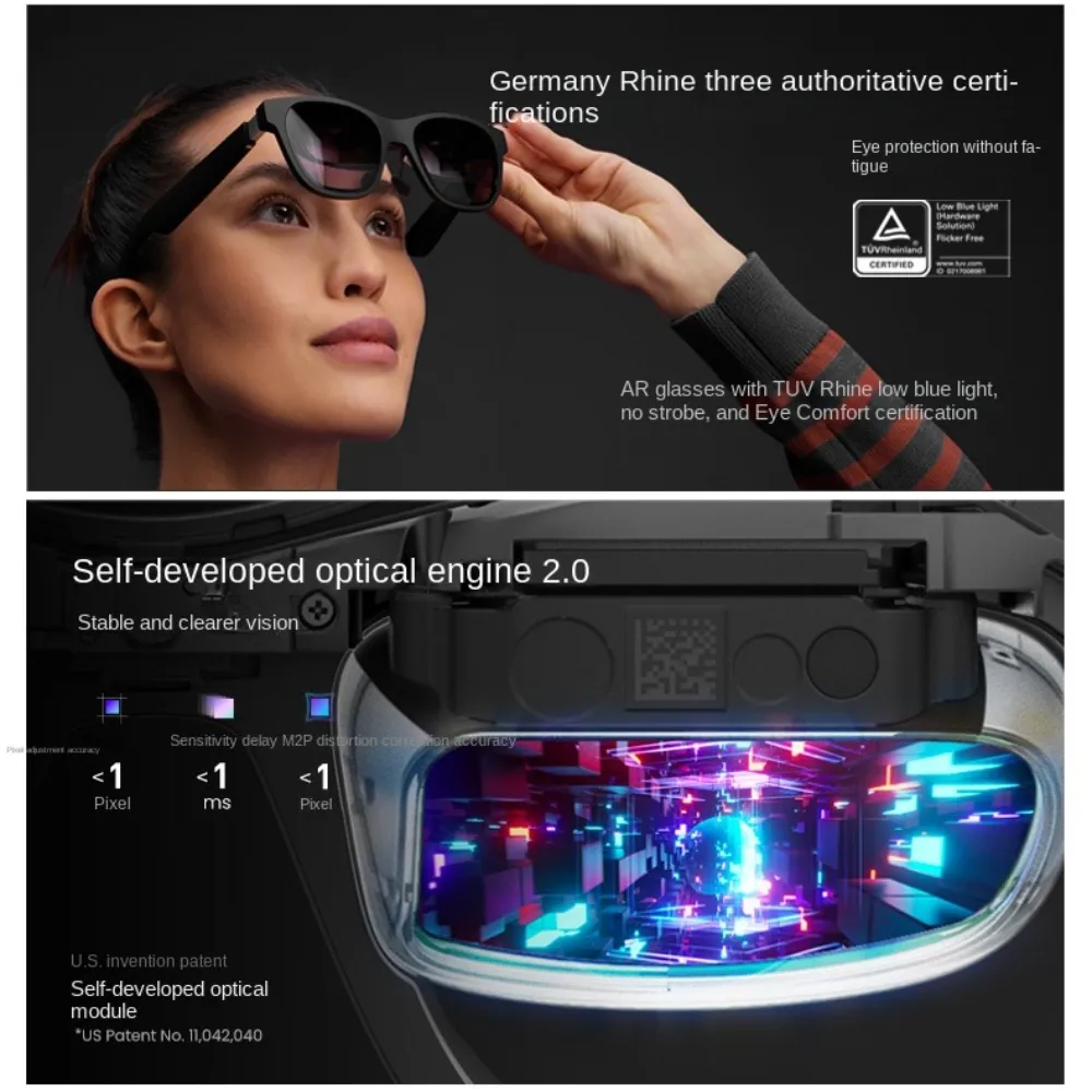 XREAL Air AR Glasses, Smart Glasses with Massive 201 Micro-OLED
