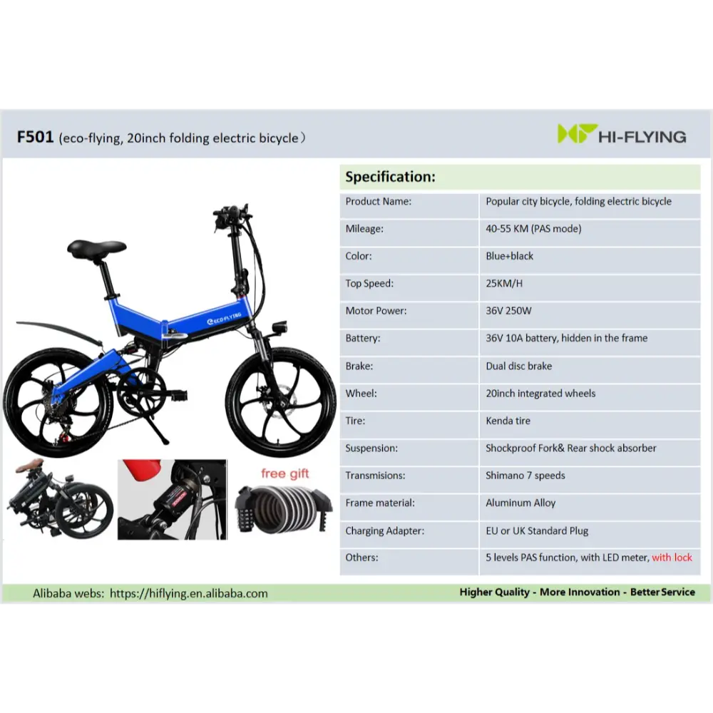 FLY-7 Electric Moped Manual - Connect the battery, Operation, Lock Handbar  